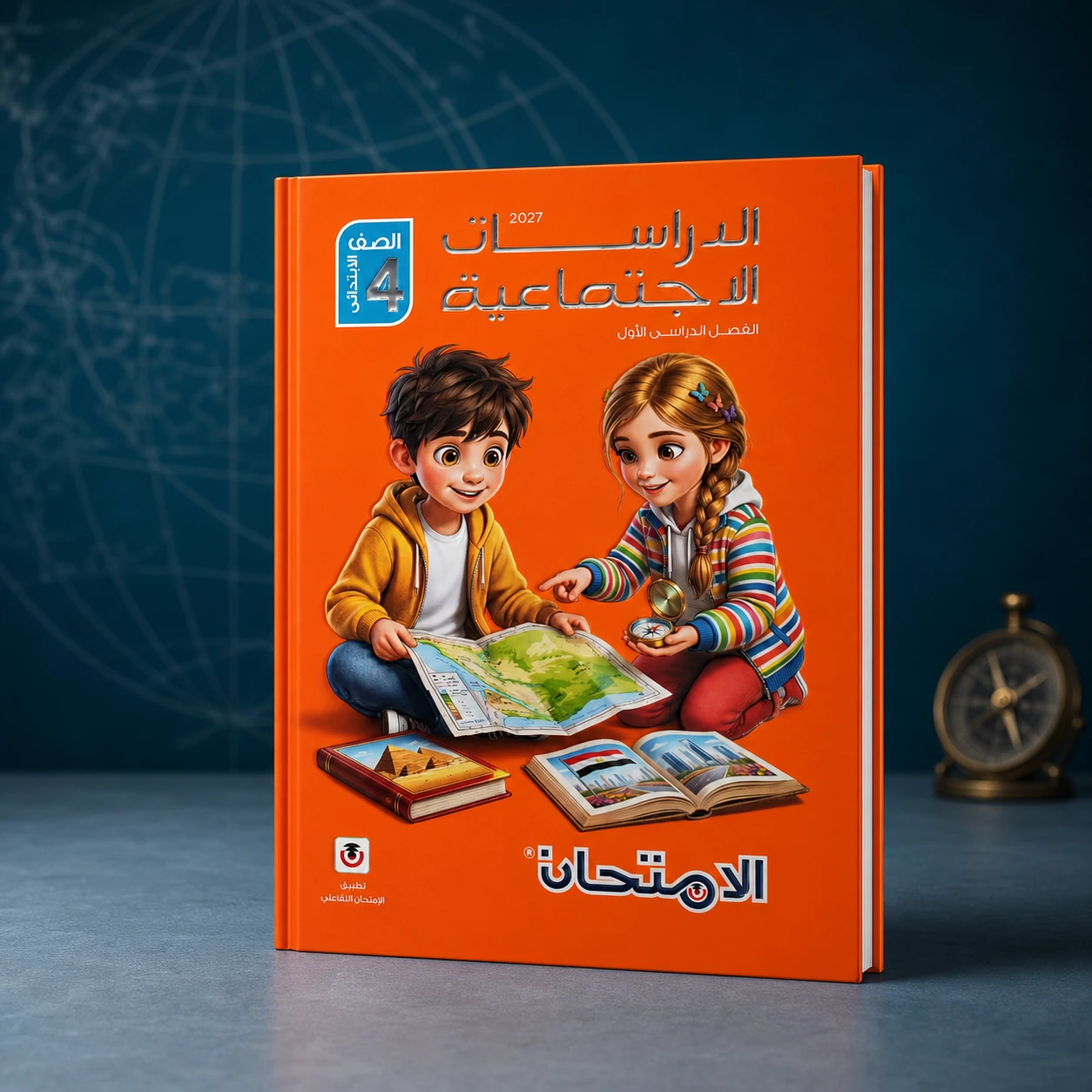 كتاب الإمتحان دراسات اجتماعيه 4ب ترم أول 2027