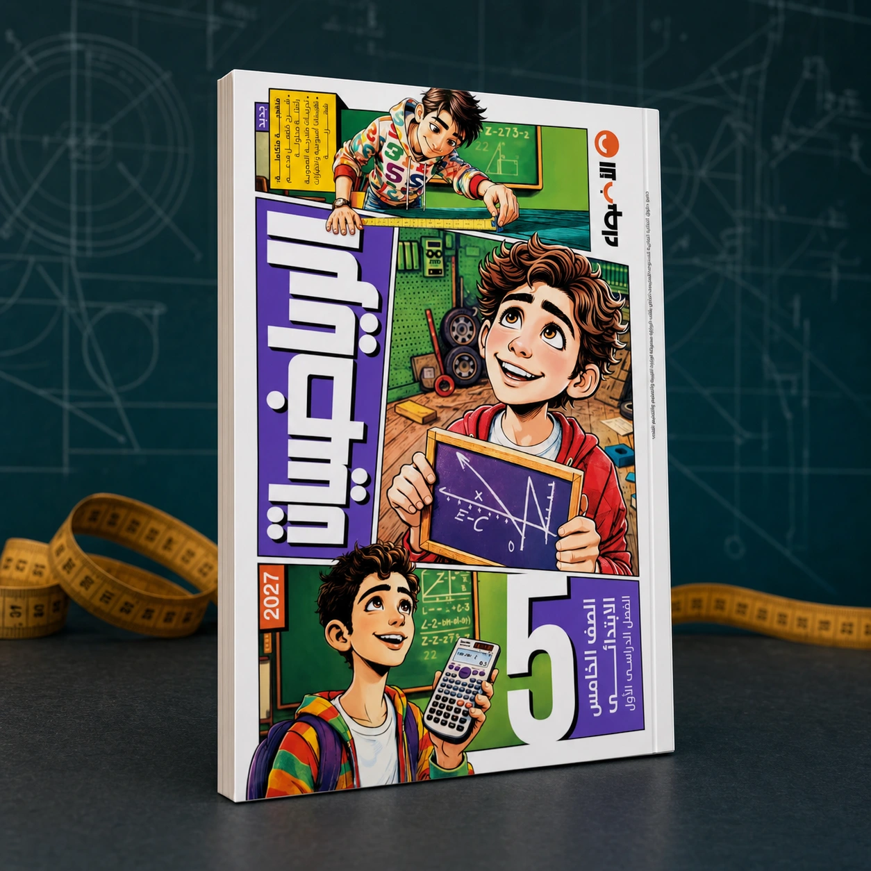 كتاب الأضواء رياضيات بالعربي 5ب ترم اول 2027